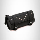 Motorcycle Tool Bag Crash Bar Bag Studded 2 Strap TLB498S - STURGIS MIDWEST INC.