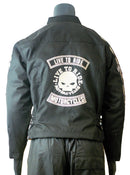 MOTORCYCLE WEATHER JACKET ORANGE ON BLACK LIVE TO RIDE CHEST SIZES 56 - STURGIS MIDWEST INC.