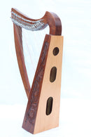 Musical Instrument 22 Strings Lever Solid Wood Celtic Irish Rose Harp - STURGIS MIDWEST INC.