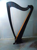 Musical Instrument Black 42 Strings Lever Solid Wood Celtic Irish Rose Harp - STURGIS MIDWEST INC.
