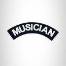 MUSICIAN Patch Top Rocker Black Back Patches for Vest Jacket - STURGIS MIDWEST INC.