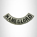 NAME OF THE LORD Reflective with Boarder Bottom Rocker Patch for Vest - STURGIS MIDWEST INC.
