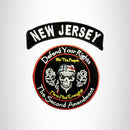 NEW JERSEY Defend Your Rights the 2nd Amendment 2 Patches Set for Vest Jacket - STURGIS MIDWEST INC.