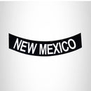NEW MEXICO White on Black Bottom Rocker Patch for Vest Jacket BR386 - STURGIS MIDWEST INC.