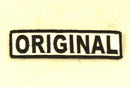 ORIGINAL Black on White Small Patch Reflective Iron on for Biker Vest SB682 - STURGIS MIDWEST INC.
