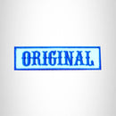 ORIGINAL Blue on White Small Patch Iron on for Biker Jacket Vest SB450 - STURGIS MIDWEST INC.