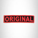 ORIGINAL Red on Black Small Patch Iron on for Biker Vest SB699 - STURGIS MIDWEST INC.