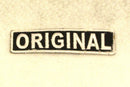 ORIGINAL White on Black Small Patch Iron on for Biker Vest SB702 - STURGIS MIDWEST INC.