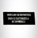 People are Like Motorcycles Iron on Small Patch for Biker Vest SB947 - STURGIS MIDWEST INC.