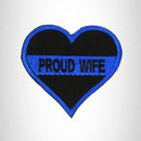 PROUD WIFE WITH HEART SHAPE Iron on Small Patch for Biker Vest SB912 - STURGIS MIDWEST INC.