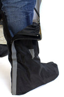 Rain Boot Covers for Motorcycle Black Reflective Nylon Waterproof Shoe Guard - STURGIS MIDWEST INC.