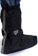 Rain Boot Covers for Motorcycle Black Reflective Nylon Waterproof Shoe Guard - STURGIS MIDWEST INC.