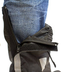 Rain Boot Covers for Motorcycle Black Reflective Nylon Waterproof Shoe Guard - STURGIS MIDWEST INC.