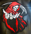 Red Grim Reaper Small Patch Death Angle for Biker Jacket Vest SB402 - STURGIS MIDWEST INC.