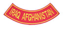 Red Iraq Afghanistan Marines Bottom Rocker Back Patch for Vest - STURGIS MIDWEST INC.