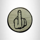 REFLECTIVE FINGER Small Patch Iron on for Vest Jacket SB618 - STURGIS MIDWEST INC.