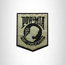 REFLECTIVE POW MIA Shield Small Patch Iron on for Vest Jacket SB622 - STURGIS MIDWEST INC.