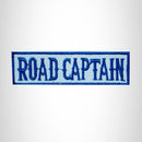 ROAD CAPTAIN Blue on White Small Patch Iron on for Biker Jacket Vest SB452 - STURGIS MIDWEST INC.