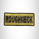 ROUGH NECK Black on Gray Iron on Small Patch for Biker Vest SB836 - STURGIS MIDWEST INC.