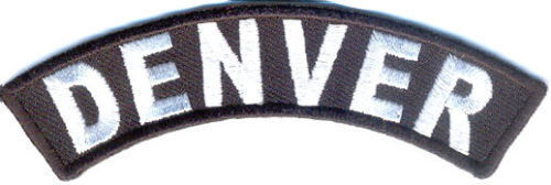 Denver Rocker Patch Small Embroidered Motorcycle NEW Biker Vest Patch-STURGIS MIDWEST INC.