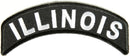 Illinois Rocker Patch Small Embroidered Motorcycle NEW Biker Vest Patch-STURGIS MIDWEST INC.