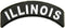 Illinois Rocker Patch Small Embroidered Motorcycle NEW Biker Vest Patch-STURGIS MIDWEST INC.