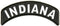 Indiana Rocker Patch Small Embroidered Motorcycle NEW Biker Vest Patch-STURGIS MIDWEST INC.