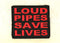 LOUD PIPES SAVE LIVES Small Patch for Biker Vest SB723-STURGIS MIDWEST INC.