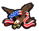 SCREAMING EAGLE with Flag Banner Center Patch for Vest Jacket - STURGIS MIDWEST INC.