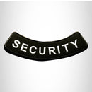 SECURITY White on Black Bottom Rocker Patch for Vest Jacket BR378 - STURGIS MIDWEST INC.
