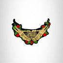Skeleton Hands and Roses Iron on Small Patch for Motorcycle Biker Vest - STURGIS MIDWEST INC.