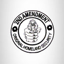 Small Patch 2ND Amendment Original Homeland Iron on for Biker Vest SB1019 - STURGIS MIDWEST INC.