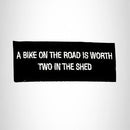 Small Patch A Bike on the Road Iron on for Biker Vest SB965 - STURGIS MIDWEST INC.