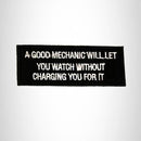 Small Patch A Good Mechanic Iron on for Biker Vest SB953 - STURGIS MIDWEST INC.