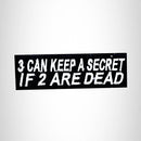 Small Patch Sew on 3 Can Keep Iron on for Vest Jacket SB517 - STURGIS MIDWEST INC.