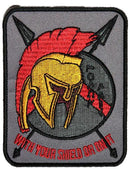 Spartan With Your Shield Or On It Small Patch Iron on for Biker Vest SB904 - STURGIS MIDWEST INC.