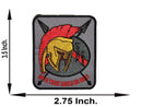 Spartan With Your Shield Or On It Small Patch Iron on for Biker Vest SB904 - STURGIS MIDWEST INC.