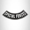 Special forces White on black Bottom Rocker Iron on Patch for Biker Vest BR466 - STURGIS MIDWEST INC.