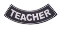 Teacher Iron on Bottom Rocker Patch for Biker Vest Jacket - STURGIS MIDWEST INC.