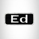 ED Iron on Name Tag Patch for Motorcycle Biker Jacket and Vest NB156