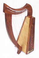 Celtic Irish Baby Harp 12 Strings Solid Wood Free Bag Strings Key