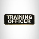 TRAINING OFFICER White on Black Small Patch Iron on for Biker Vest SB712 - STURGIS MIDWEST INC.