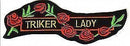 Triker Lady Flowers Roses Patch For Jacket Vest Or Shirt Womens Patches style-STURGIS MIDWEST INC.