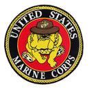 UNITED STATES MARINE CORPS Bull Dog in Hat Center Patch for Vest Jacket - STURGIS MIDWEST INC.