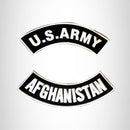 U.S. Army Afghanistan Iron on 2 Patches Set Sew on for Vest Jacket - STURGIS MIDWEST INC.