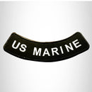 US MARINE White on Black Bottom Rocker Patch for Vest Jacket BR377 - STURGIS MIDWEST INC.