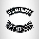 U.S MARINES BROTHERHOOD 2 Patches Set Sew on for Vest Jacket - STURGIS MIDWEST INC.