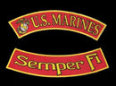 U.S MARINES CORPS SEMPER FI USMC MARINES 2 Patches Set Sew on for Vest Jacket - STURGIS MIDWEST INC.