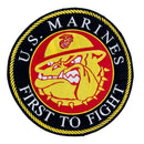 U.S. MARINES FIRST TO FIGHT Center Patch for Vest Jacket - STURGIS MIDWEST INC.