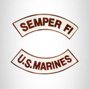 U.S Marines Semper Fi Iron on 2 Patches Set Sew on for Vest Jacket - STURGIS MIDWEST INC.